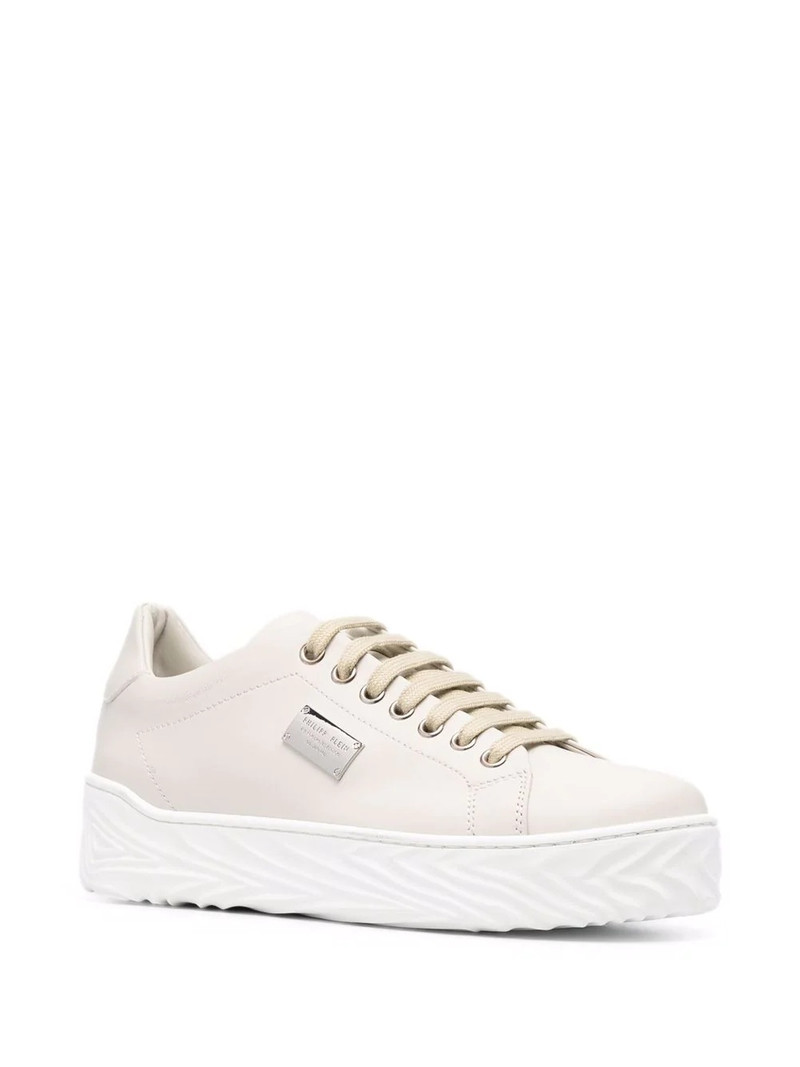PHILIPP PLEIN logo-plaque lace-up trainers outlook
