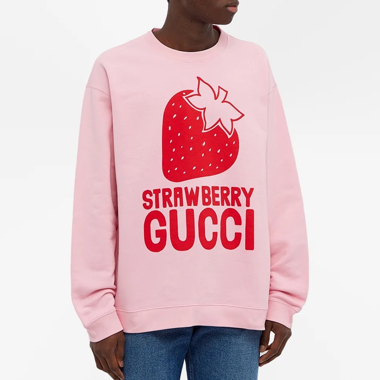 Gucci 'Strawberry Gucci' Sweatshirt 'Sugar Pink' 681217-XJDV1-5904 - 3