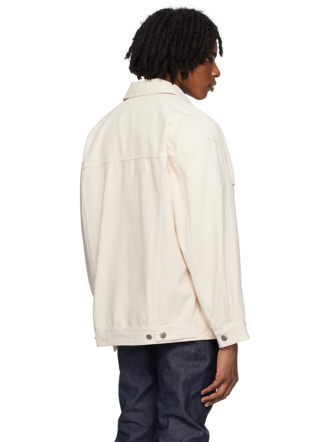 Beige Elvis Denim Jacket - 3