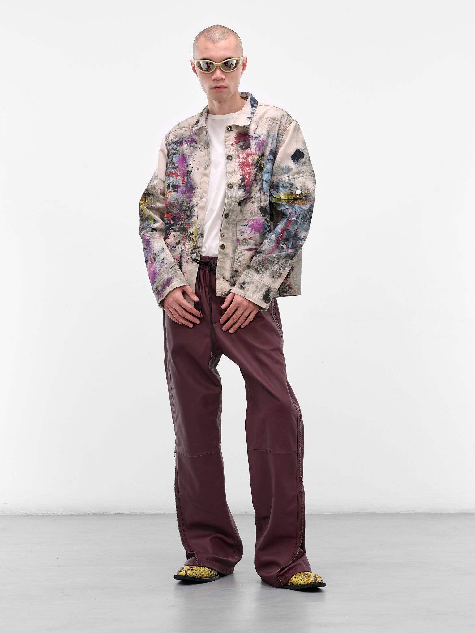Trompe L'oeil Printed Trucker Jacket - 6