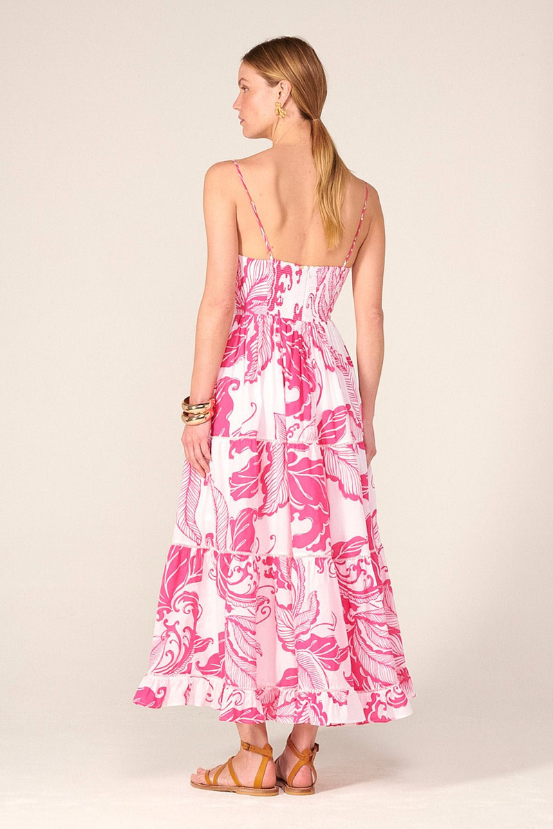 Long Dress Milena - Pink Reef Wave 3