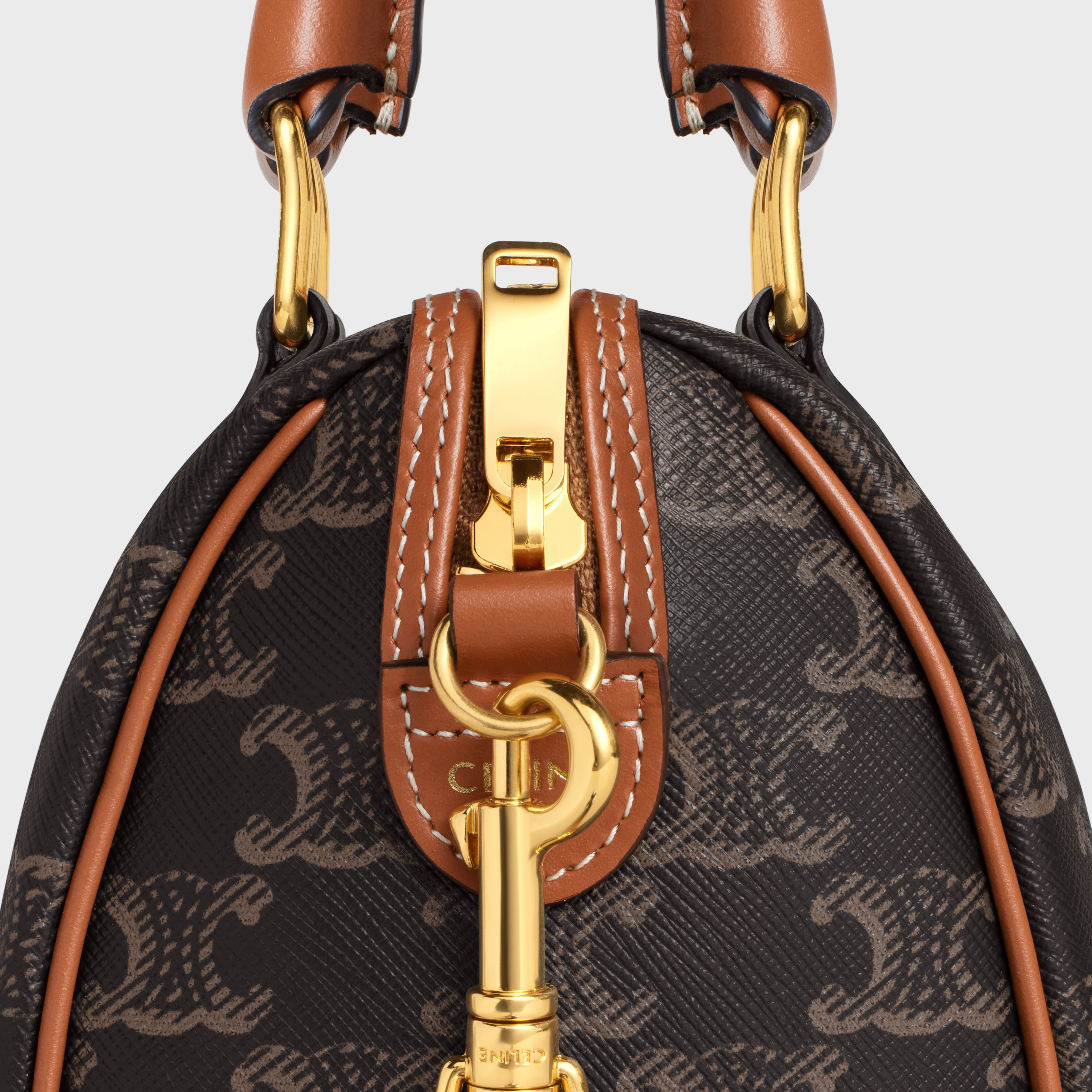 SMALL BOSTON in Triomphe Canvas and calfskin - 5