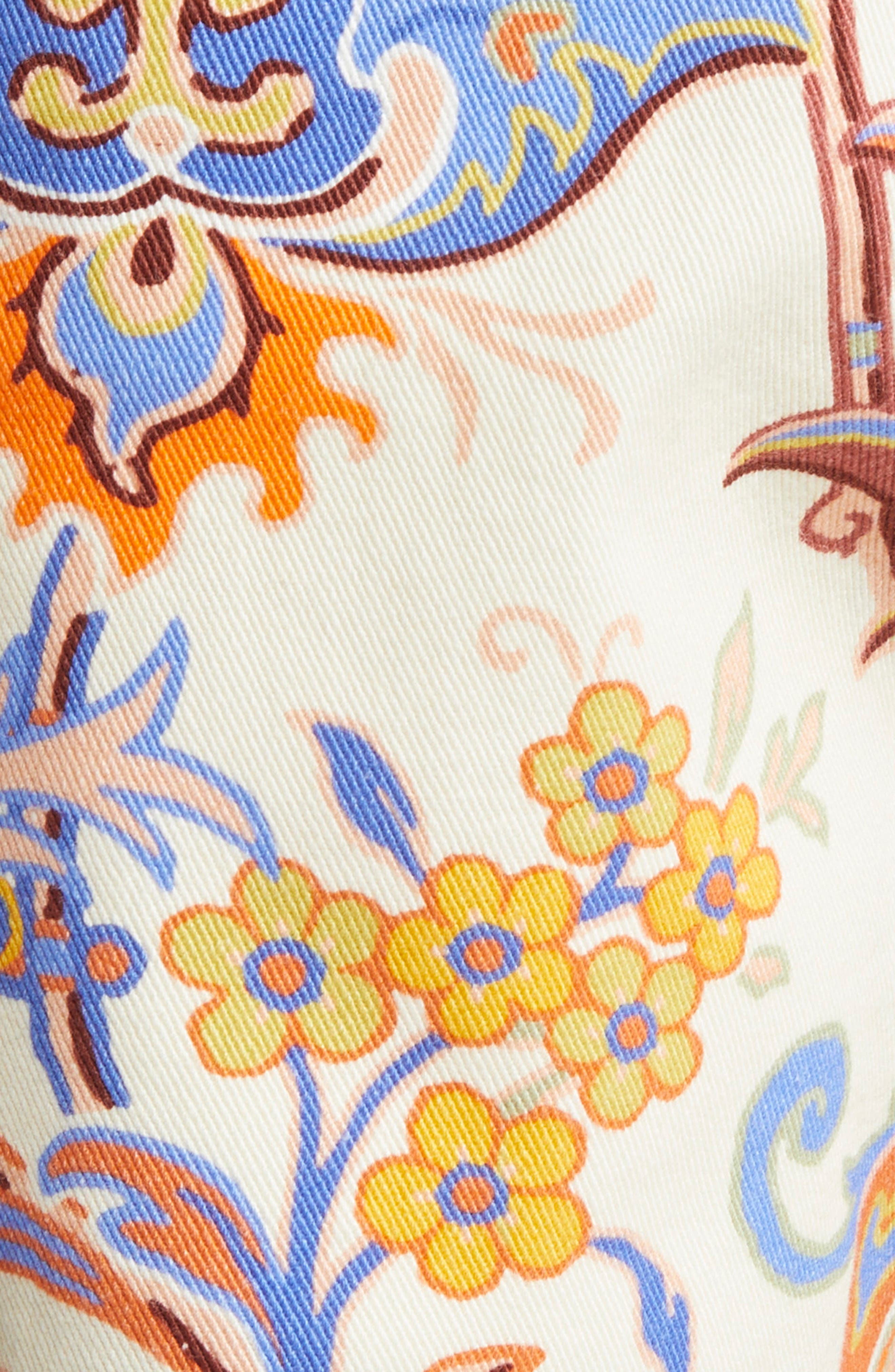 Etro Paisley Straight Leg Pants in Stampa F.do Bianco at Nordstrom - 7