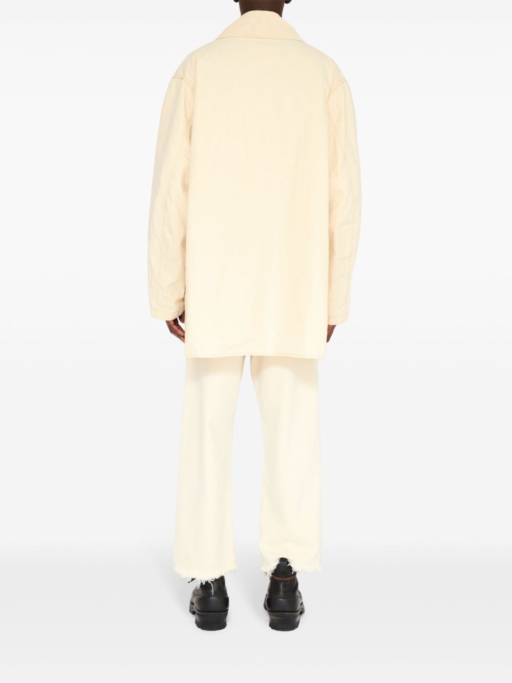 cotton double-breasted jacket - 4