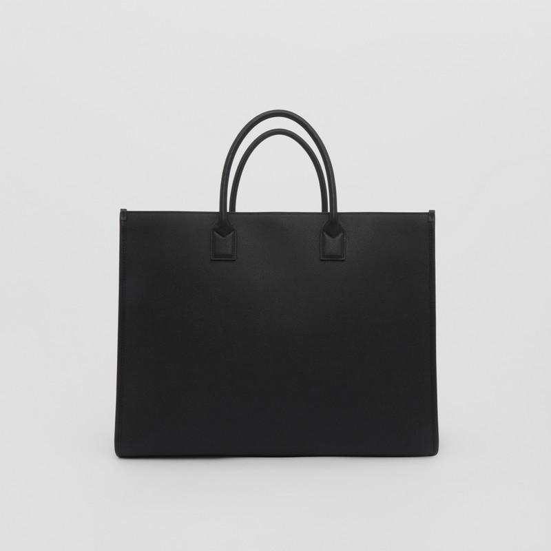 Rabbit Embossed Grainy Leather Tote 6