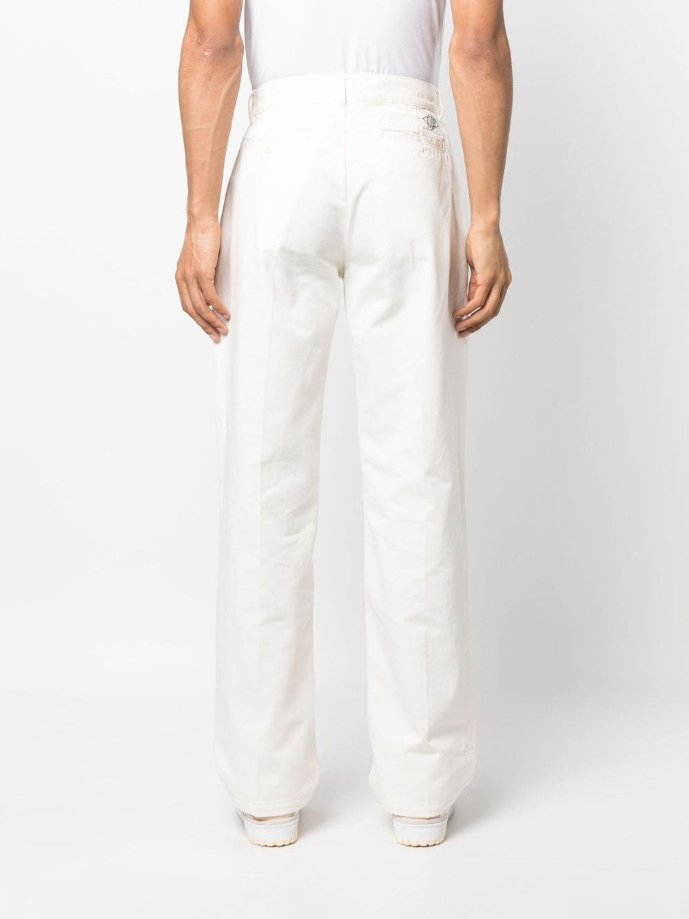 high-waisted straight-leg trousers - 7