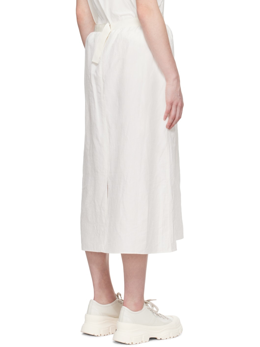 White So Pencil Midi Skirt - 3