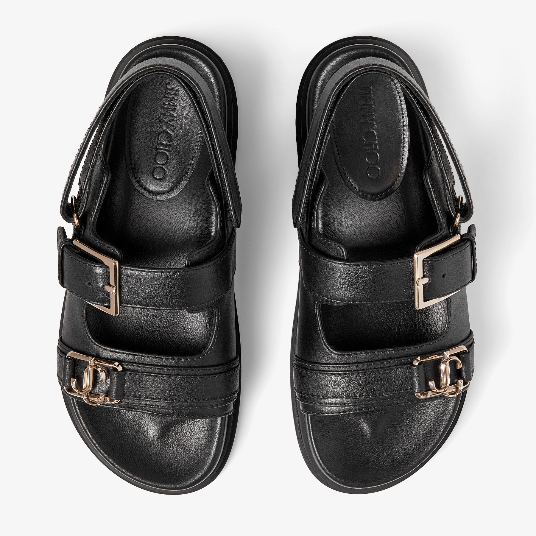 Elyn Flat
Black Calf Leather Flat Sandals - 4