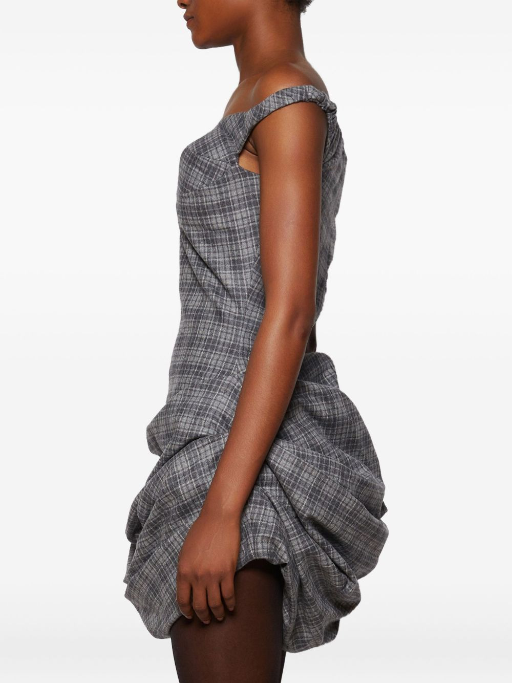 off-shoulder bustier dress - 4