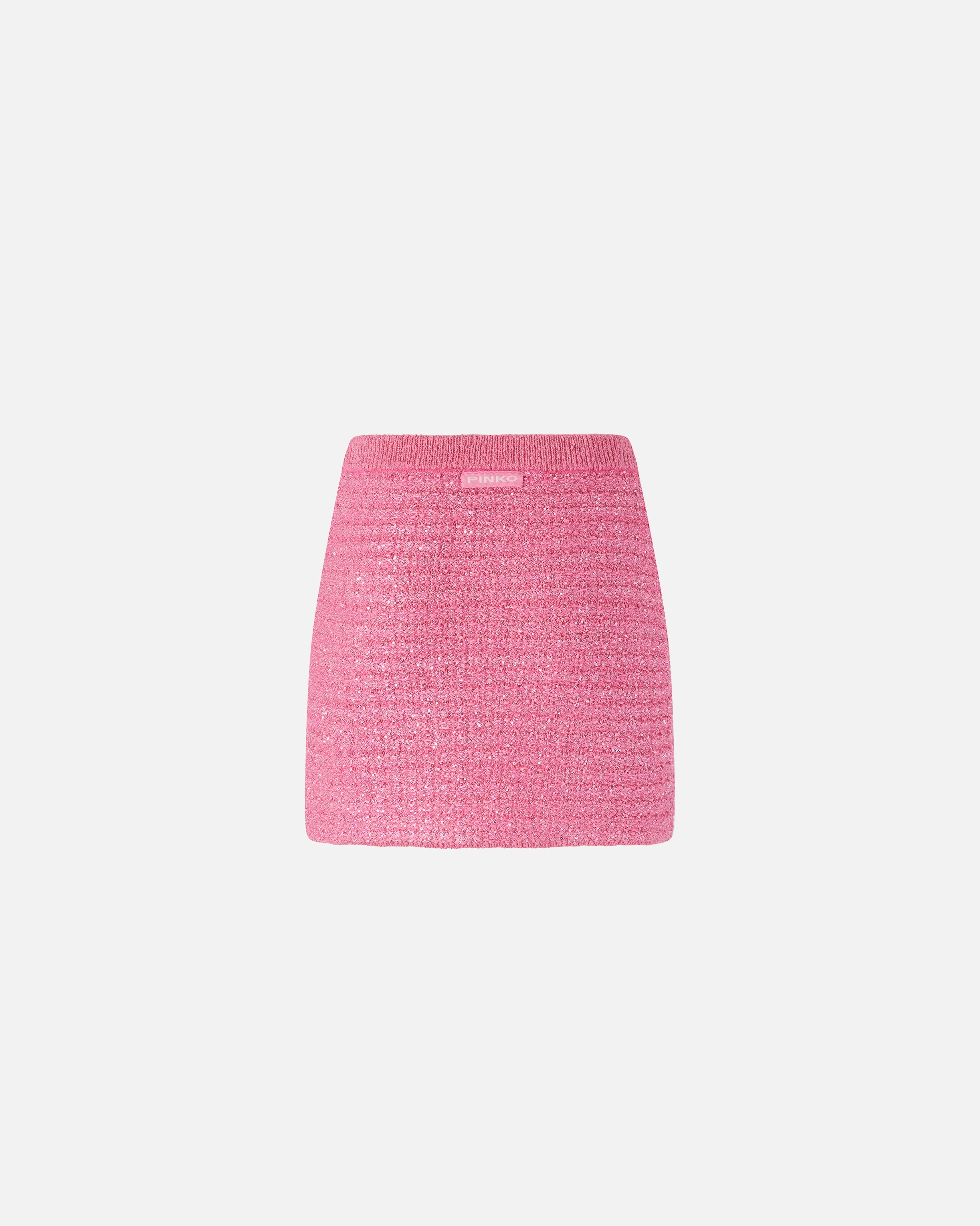 SEQUINED MAT MINISKIRT - 6