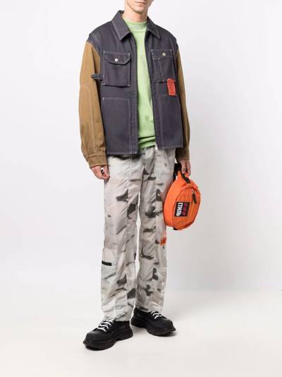 Diesel J-Howe-LS panelled denim jacket outlook