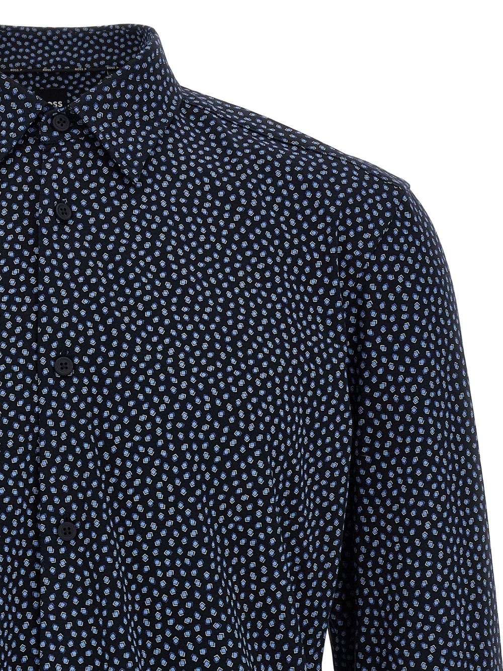 printed button-up shirt - 3