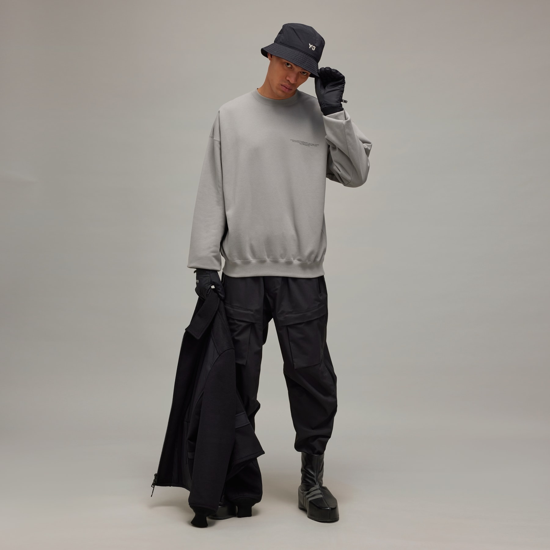 Y-3 Logo Crew Sweatshirt - 6
