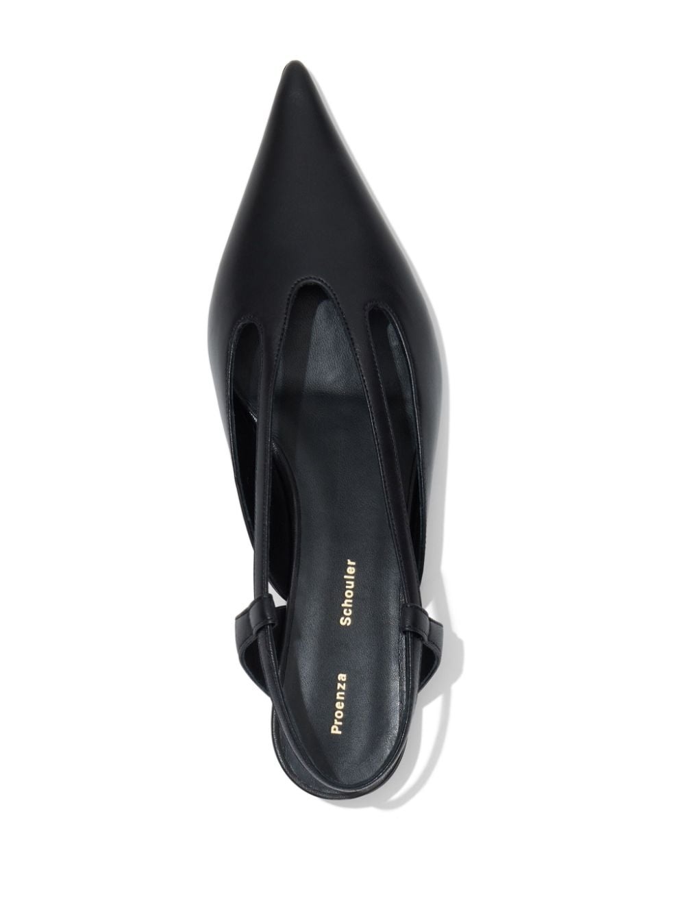 slingback leather pumps - 4