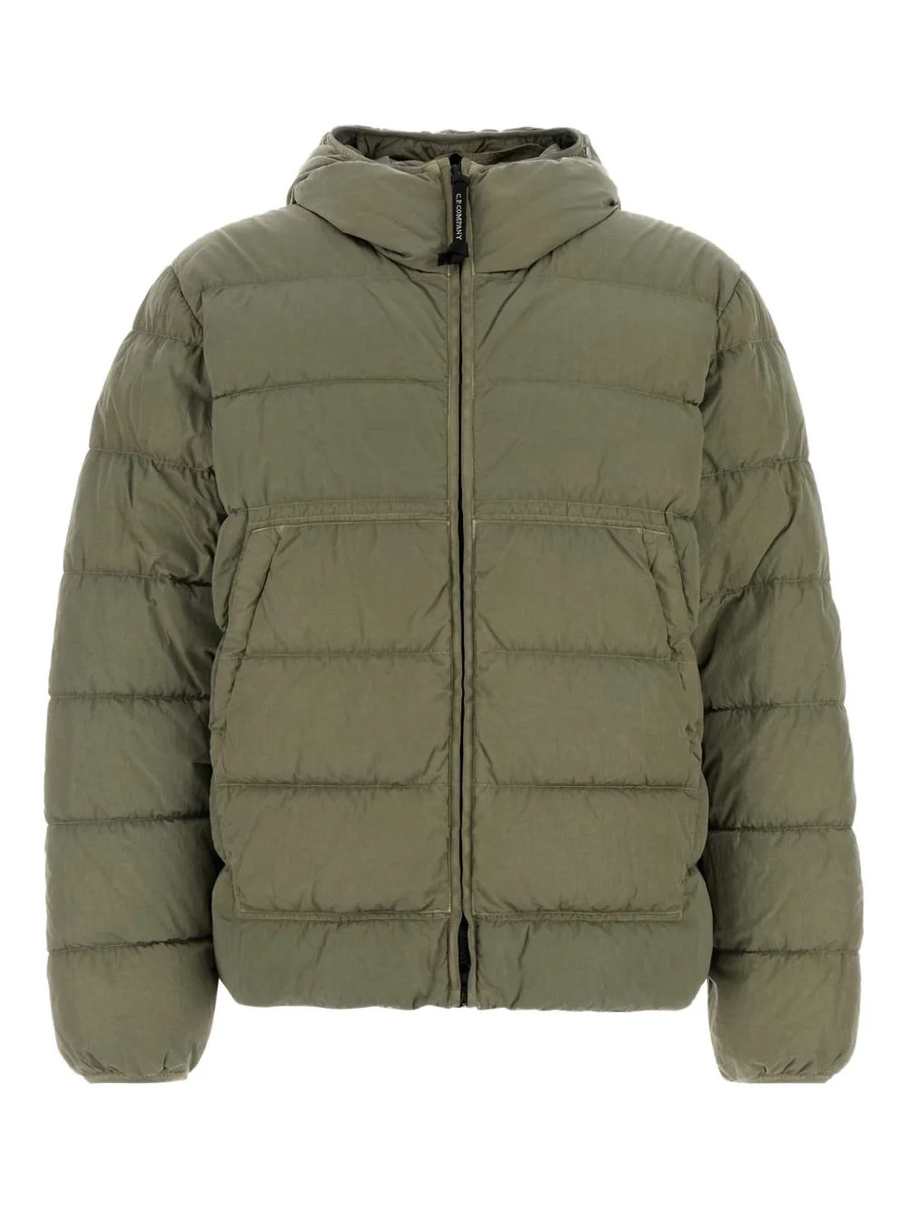 hooded down jacket - 1