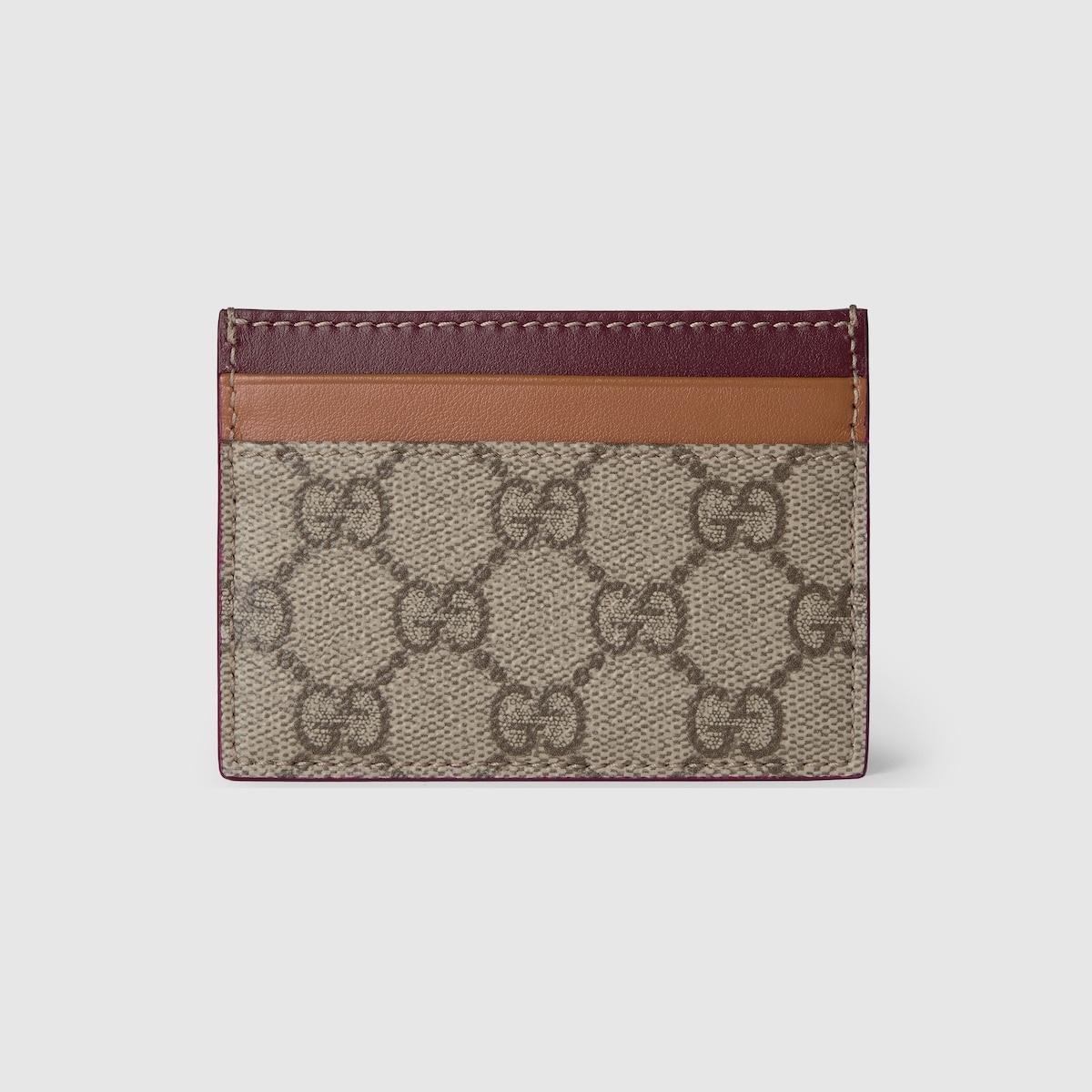 Bi-color GG card case with dog detail - 4
