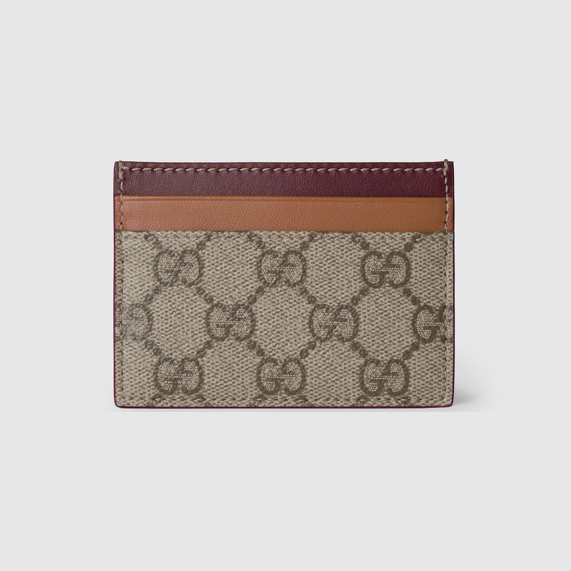 Bi-color GG card case with dog detail 4