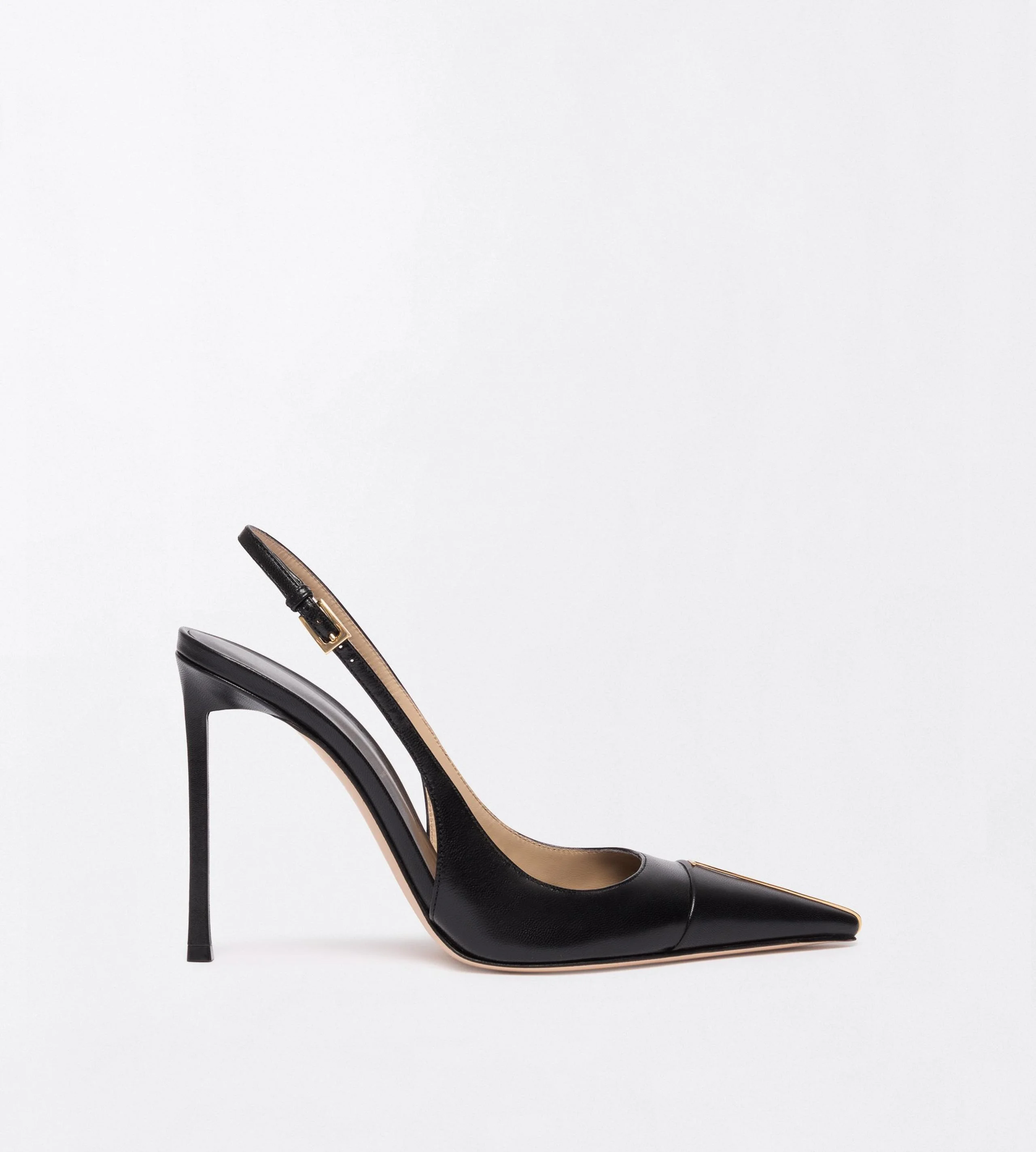 SHINY LEATHER THEA SLINGBACK - 1