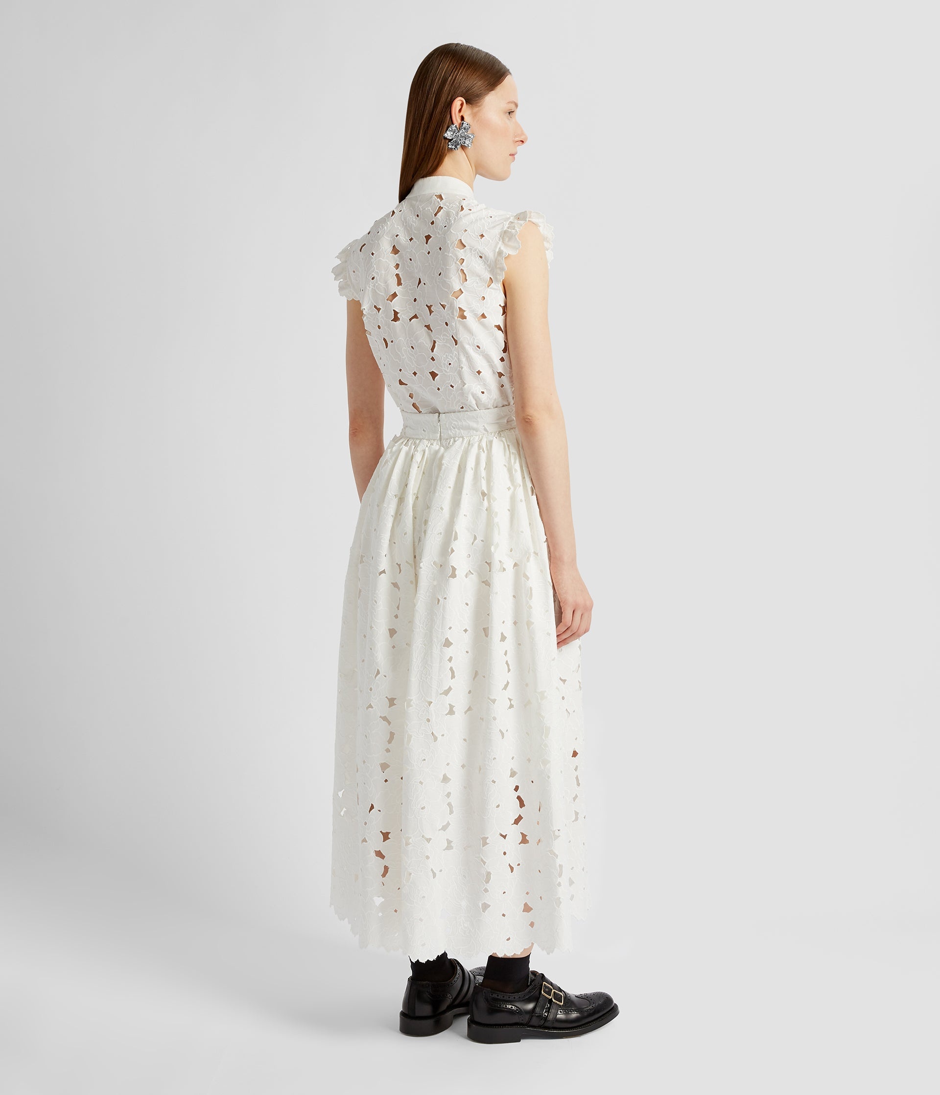 GATHERED MIDI SKIRT - 2