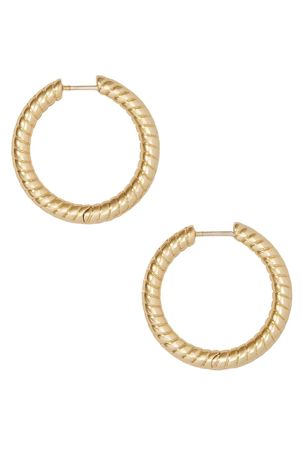 Madison Avenue Huggie Earrings - Yellow - 1