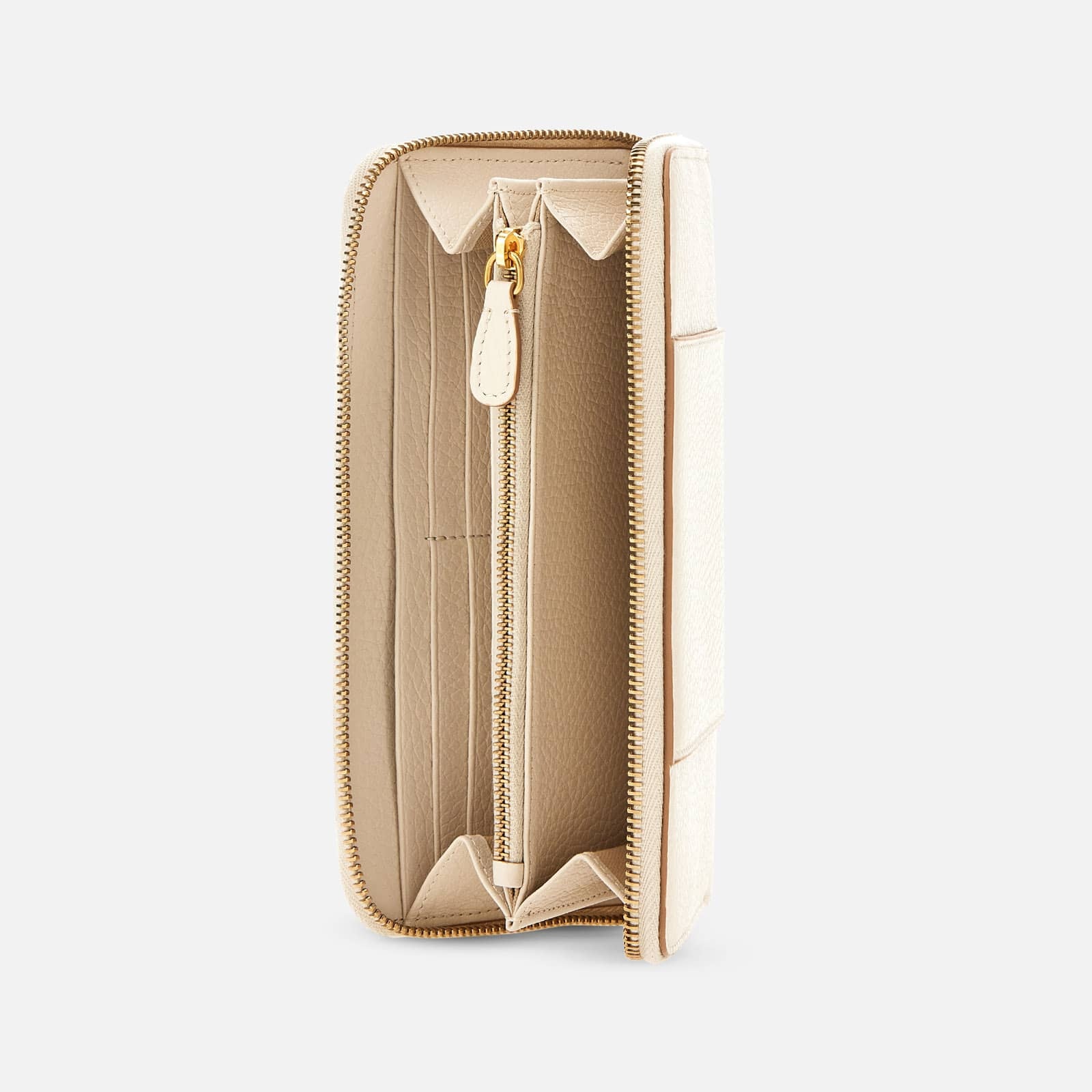 Zipped Wallet Ivory - 3