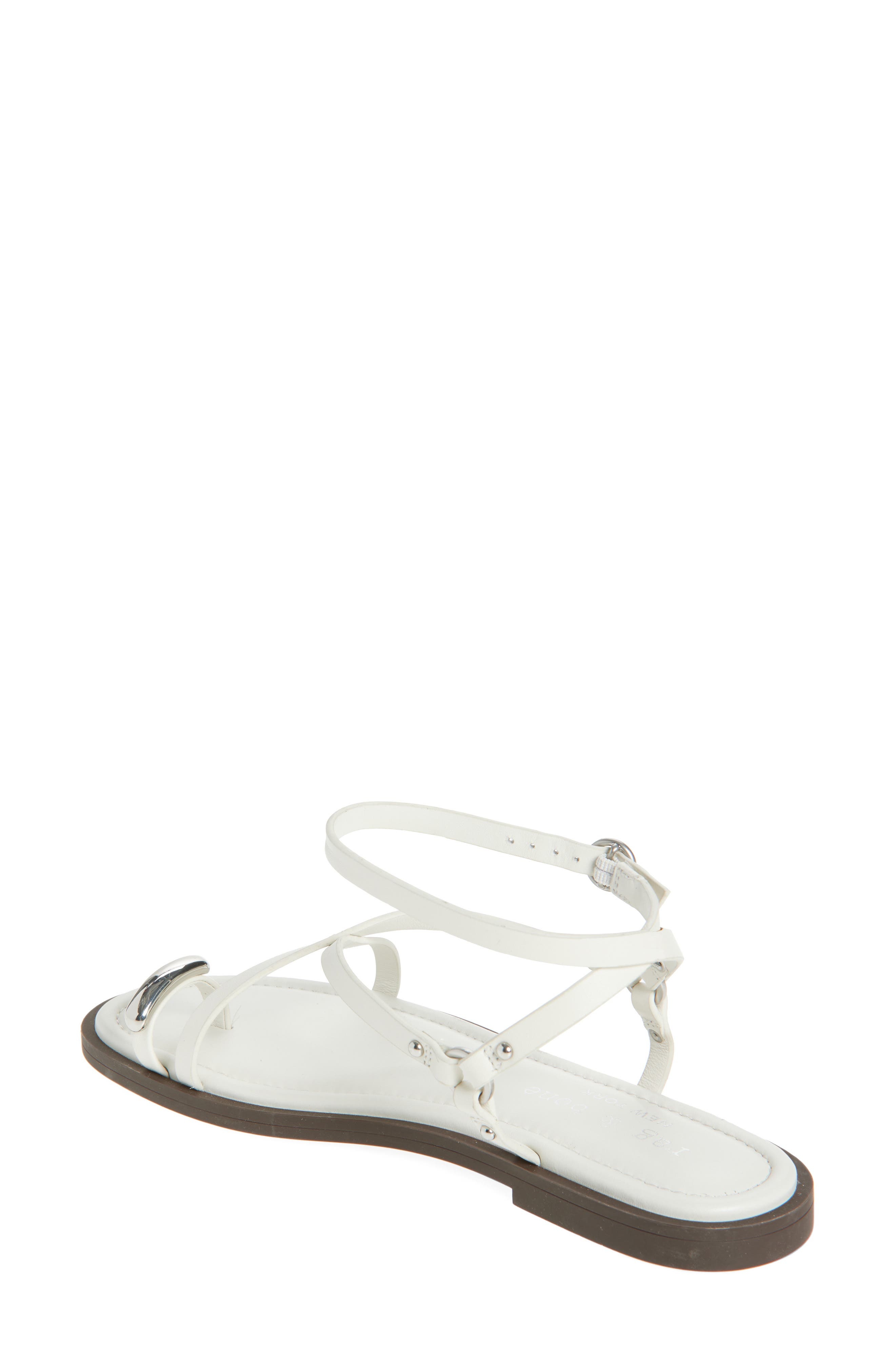 rag & bone Geo Ring Ankle Strap Sandal in Antique White at Nordstrom - 2