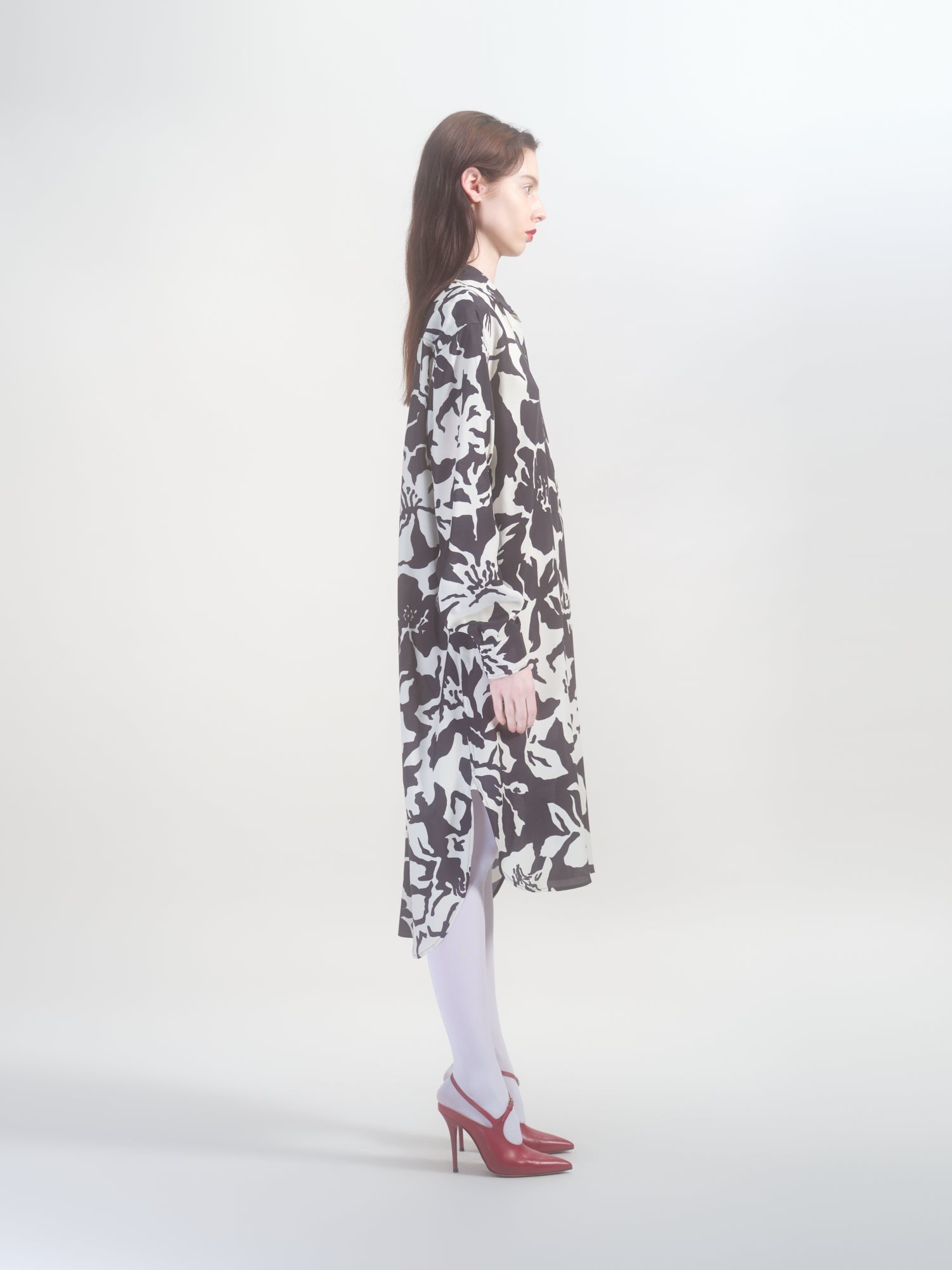 FLORAL SHIRT DRESS - 3