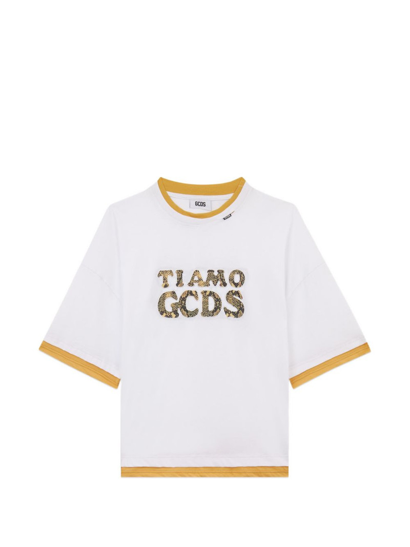 graphic crew-neck T-shirt 1