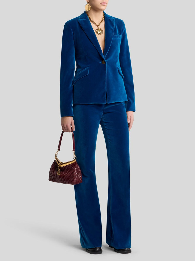 Etro SINGLE-BREASTED VELVET JACKET outlook