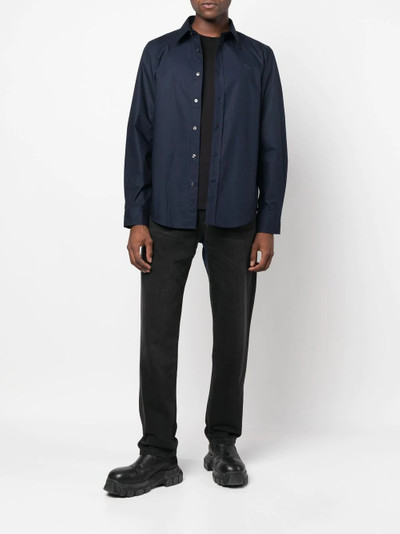 Diesel embroidered logo cotton shirt outlook