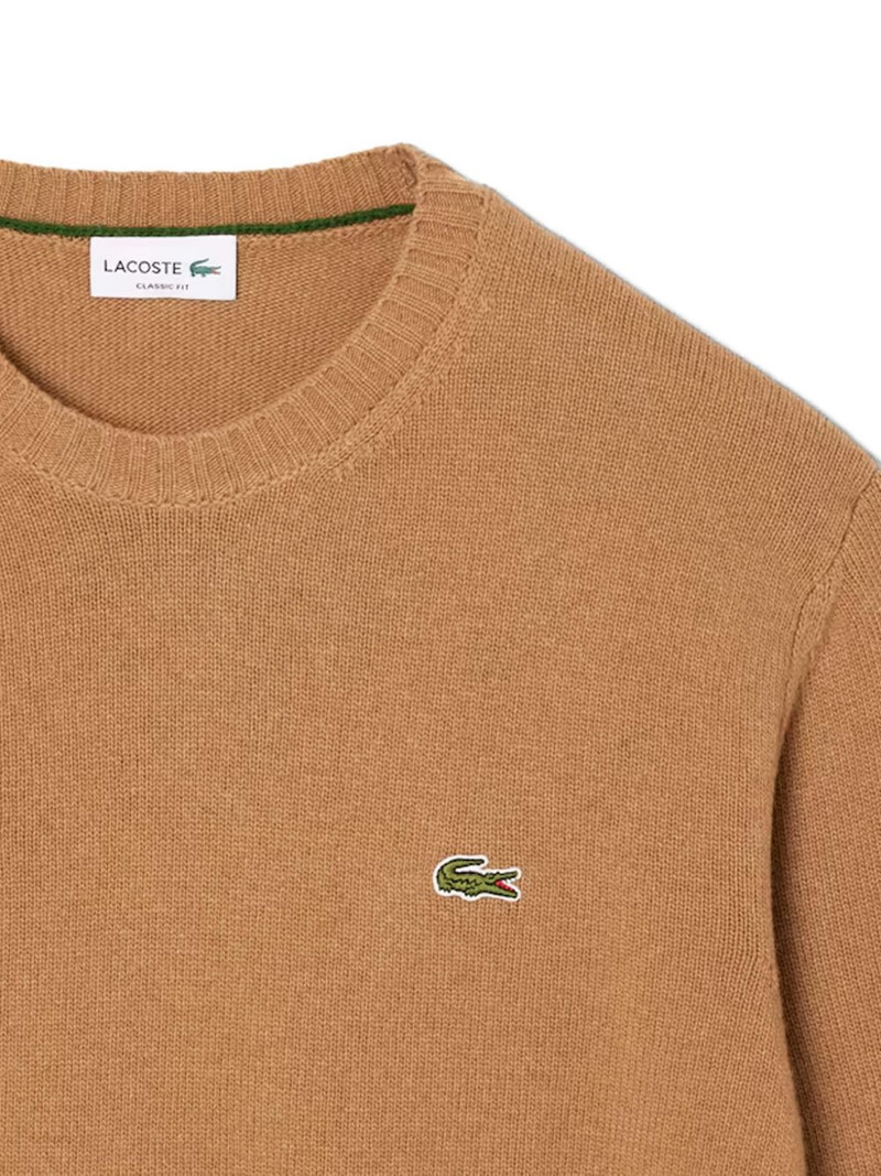 LACOSTE logo-patch sweater outlook