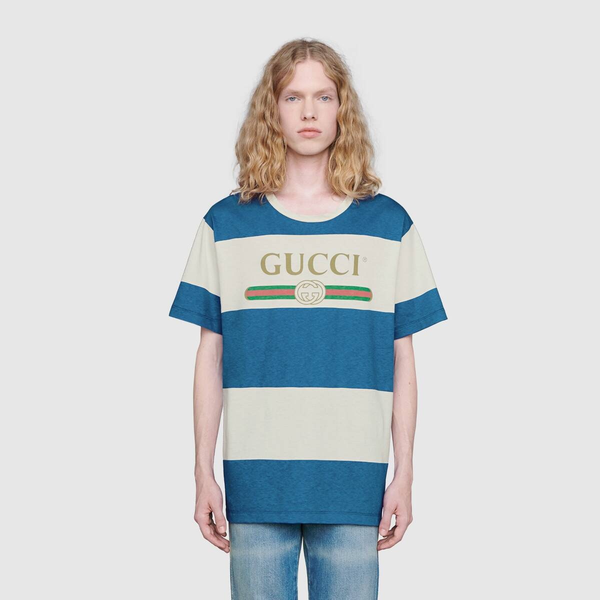 Gucci logo striped T-shirt - 3