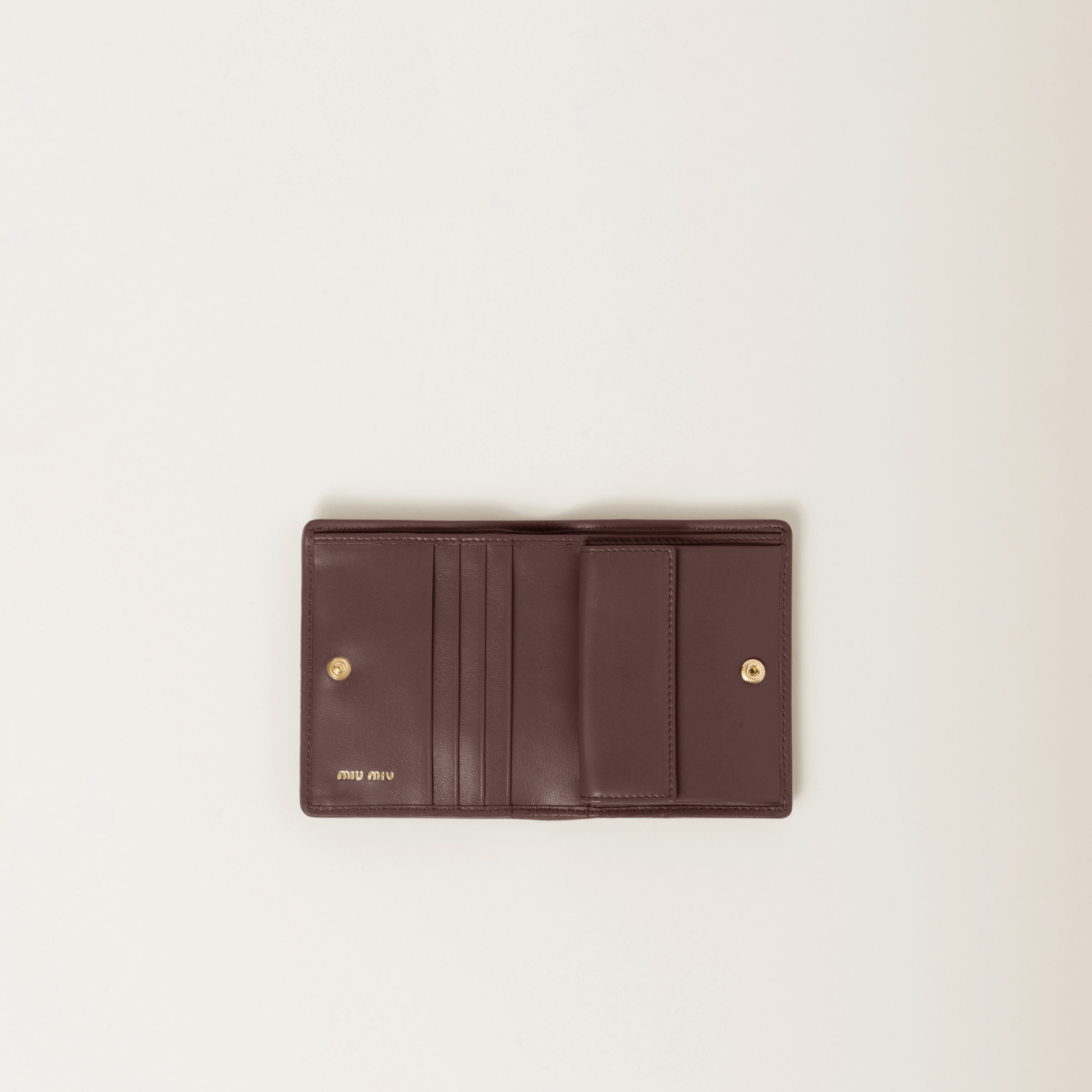 Small matelassé nappa leather wallet - 2