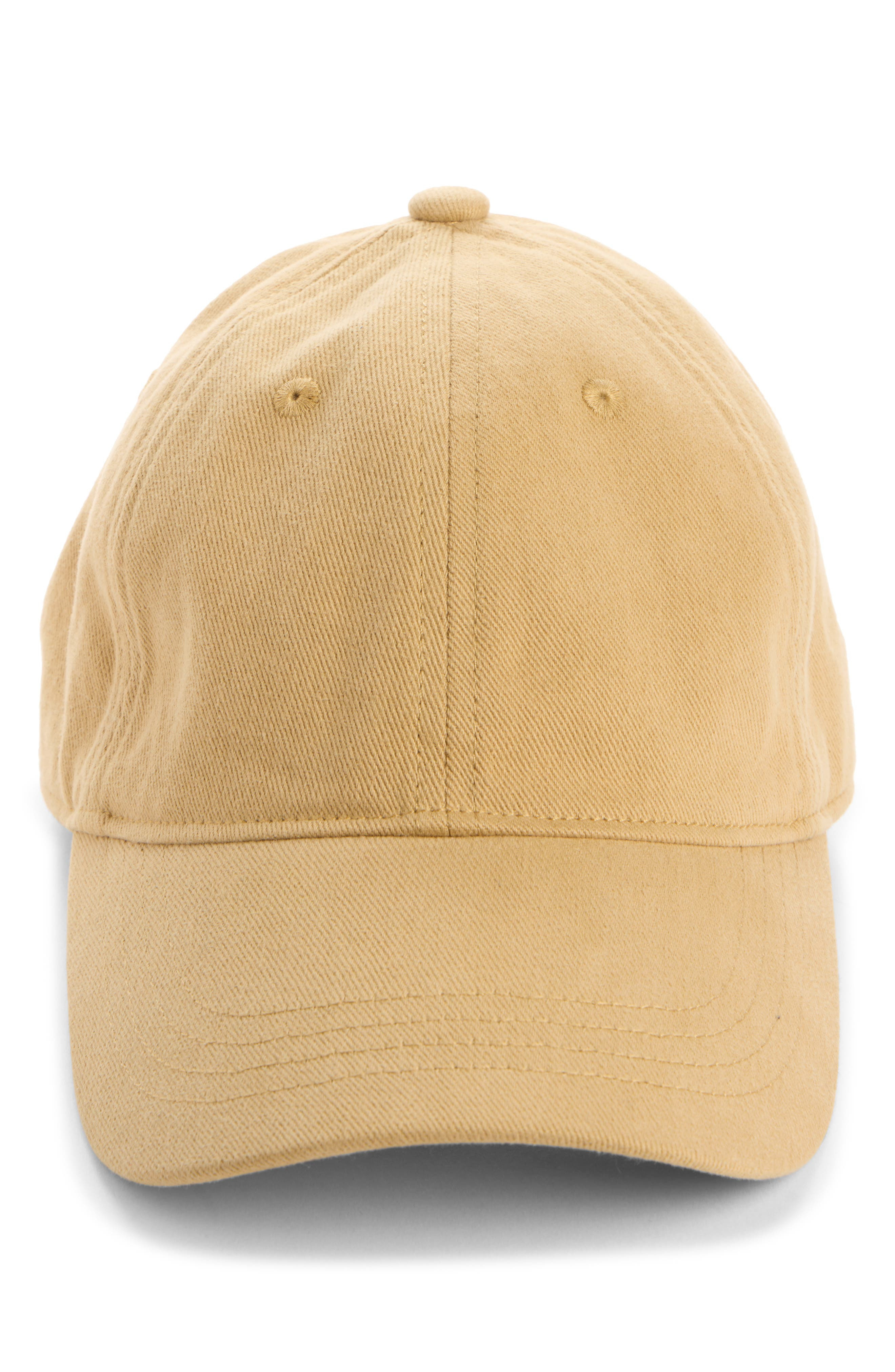 Acne Studios Carliy Embroidered Back Logo Adjustable Baseball Cap in Sand Beige at Nordstrom - 2
