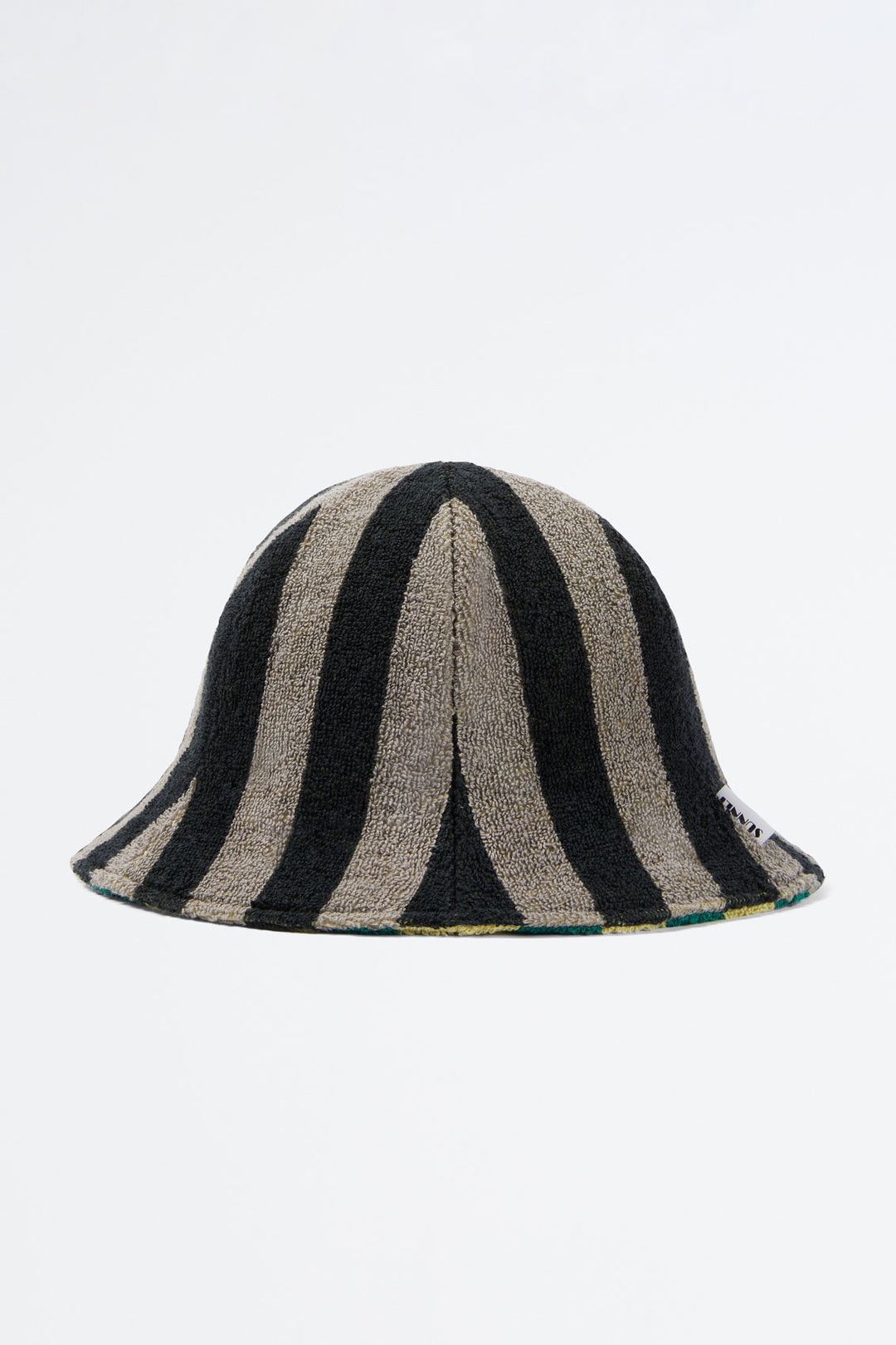 GREY & BLACK STRIPED COTTON HAT - 3