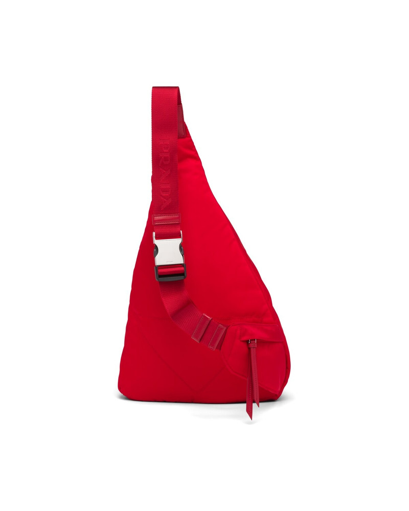 Re-Nylon and leather backpack 4