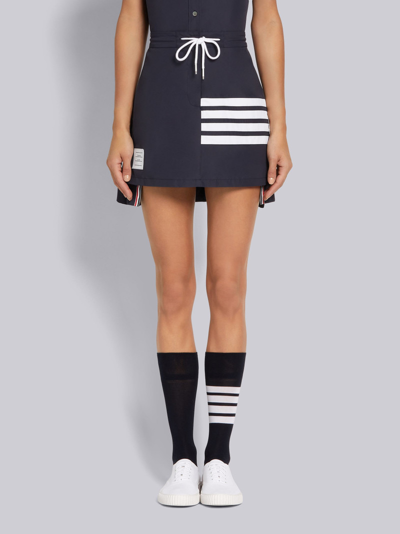 Navy Flyweight Tech 4-Bar Pleated Mini Skirt - 1