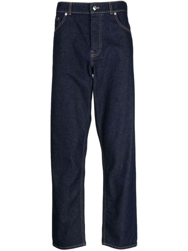 straight-leg cotton jeans 1