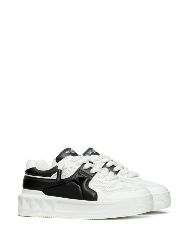 Valentino One Stud leather sneakers outlook
