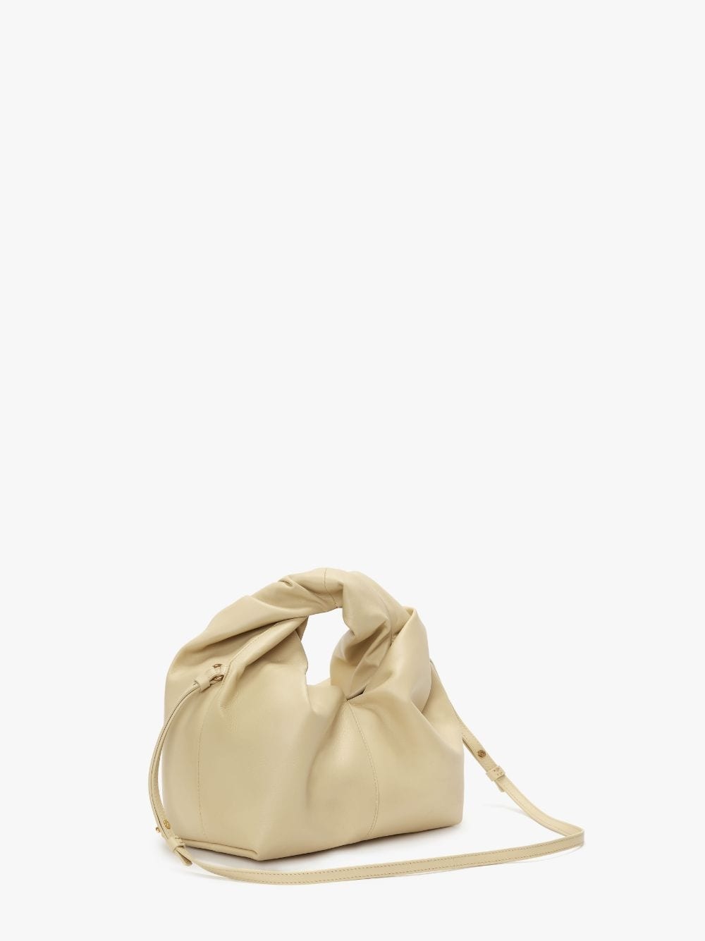 MINI TWISTER HOBO WITH STRAP - LEATHER CROSSBODY BAG - 2