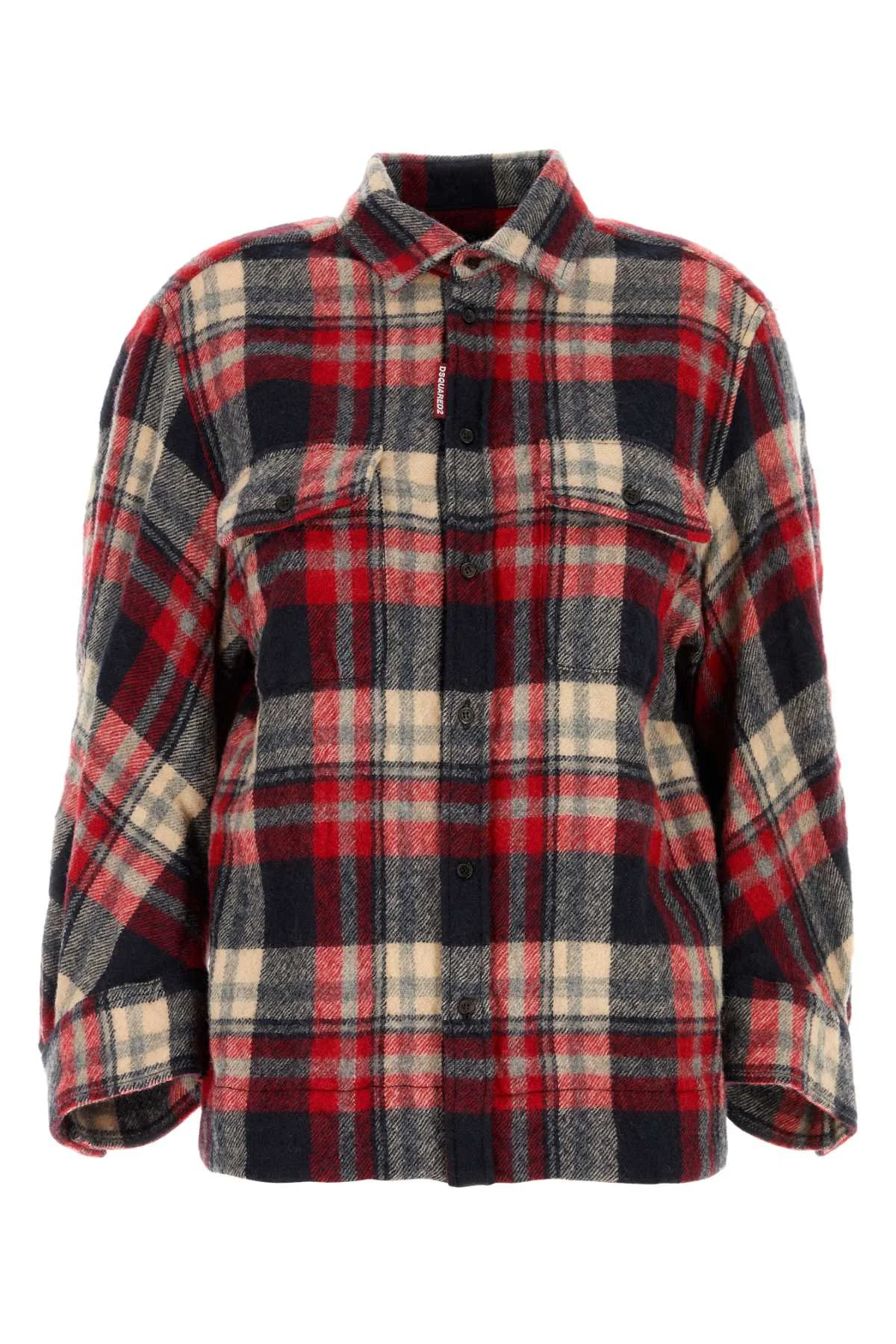 Dsquared Women Embroidered Flannel Dean Shirt - 1