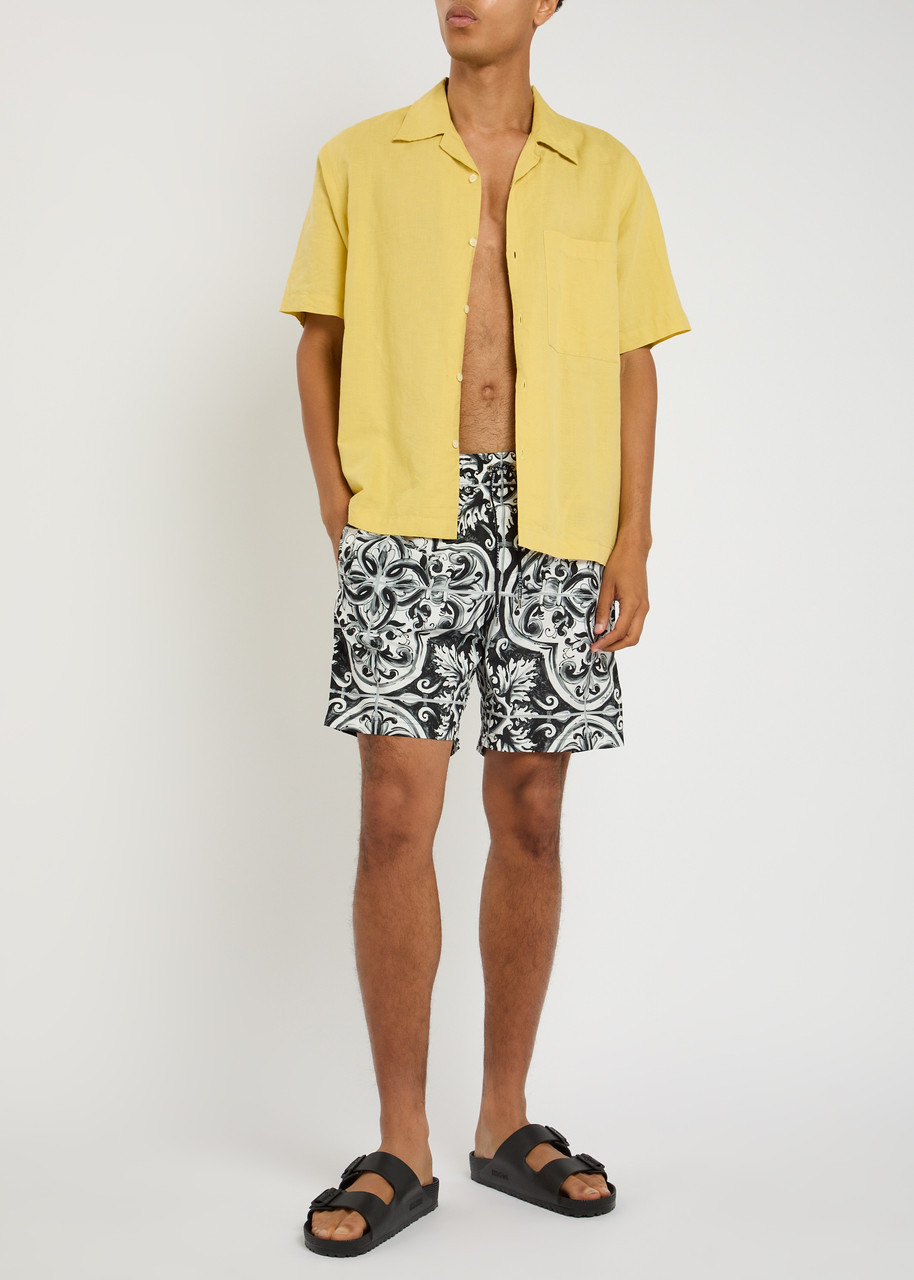 Dolce & Gabbana Printed Shell Swim Shorts - 4