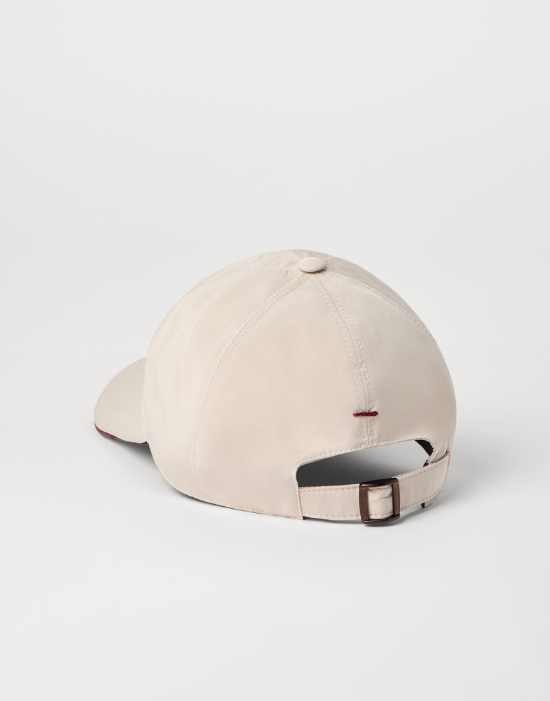 Brunello Cucinelli Water-resistant microfiber baseball cap with embroidered logo outlook