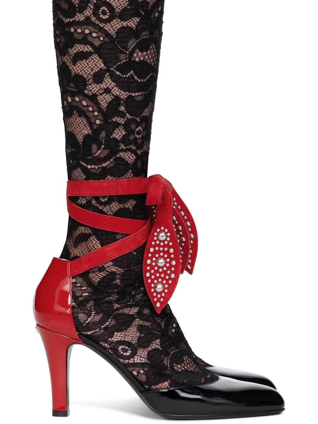 Black & Red Foliefoliage Heels - 1