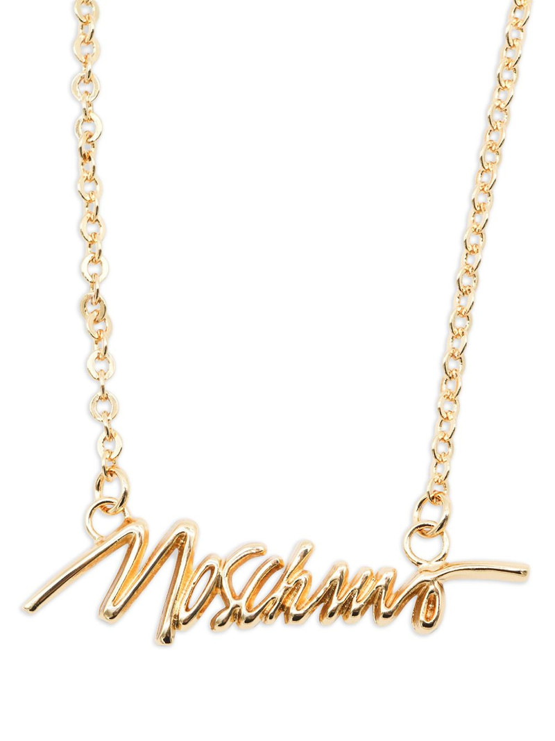 Moschino logo-lettering necklace outlook