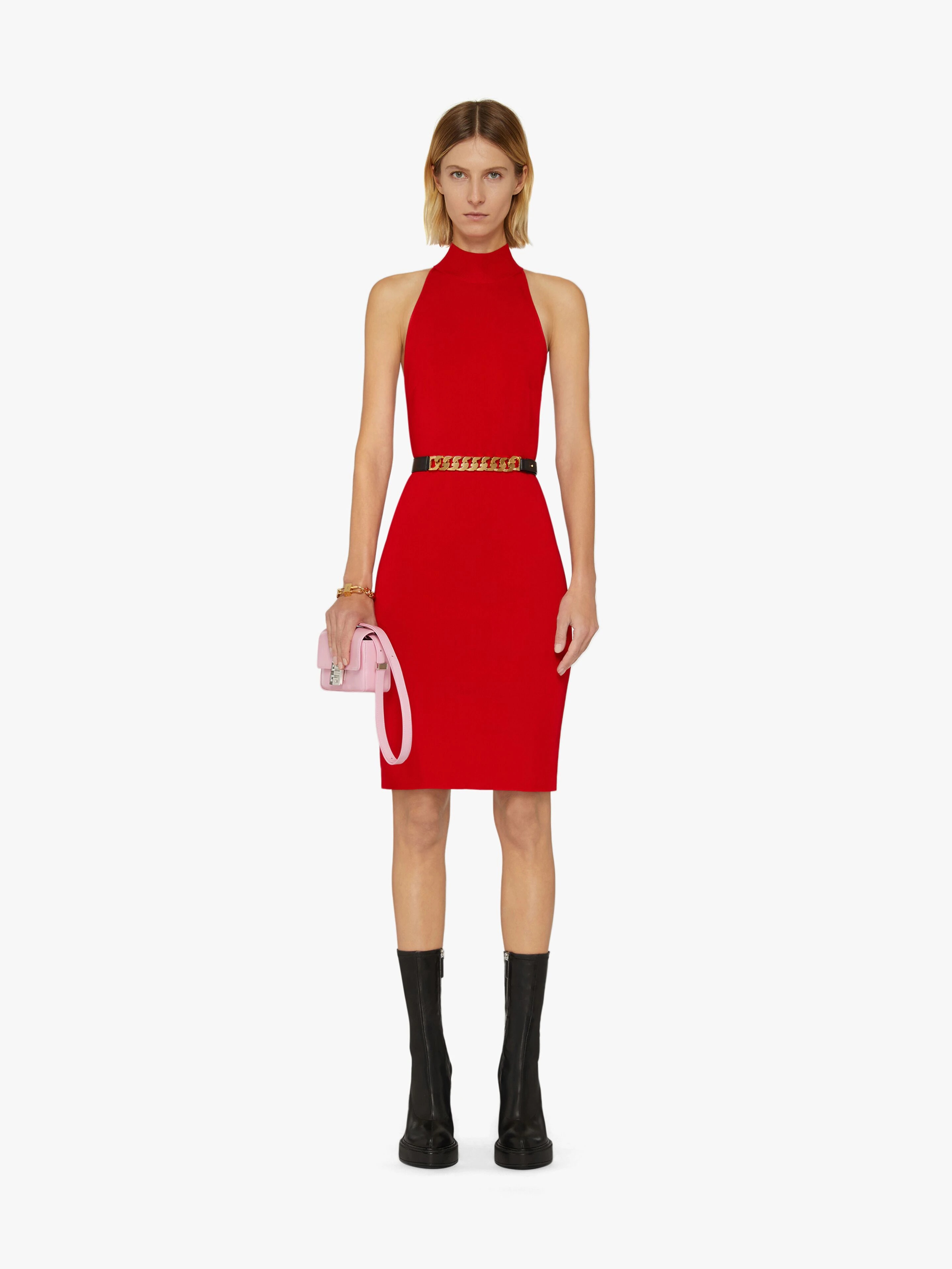 DRESS IN KNIT WITH GRAPHIC BACK - 2