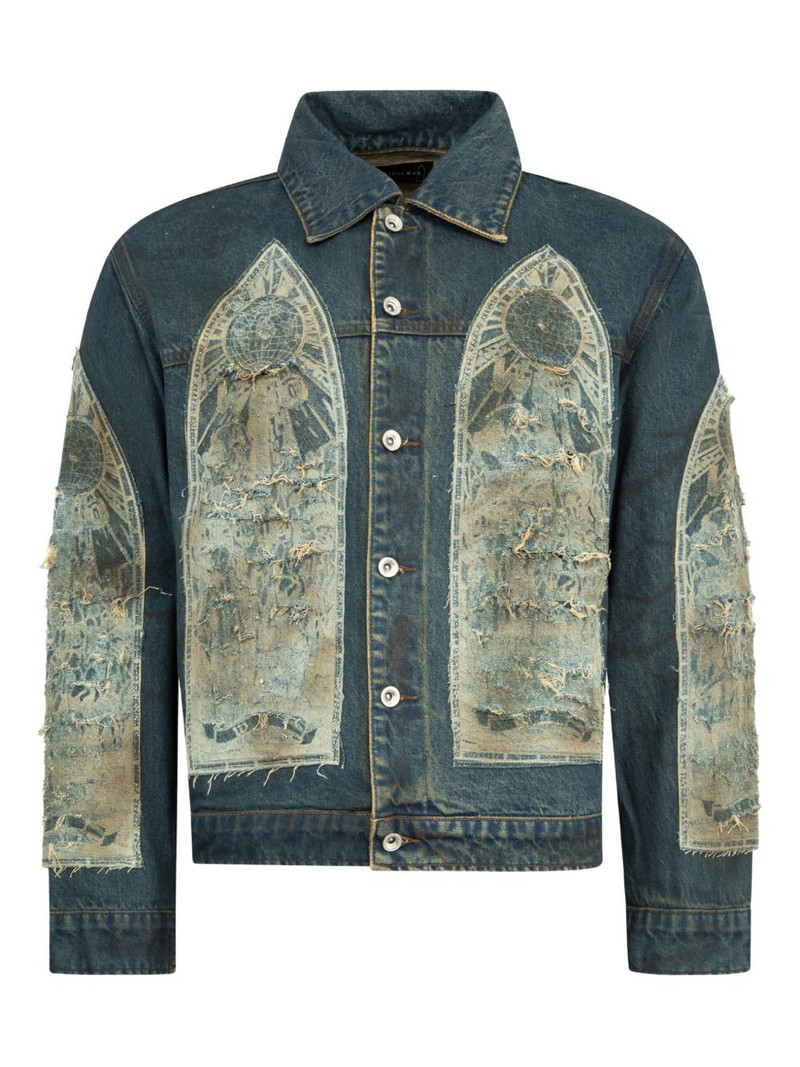 mechanic ripped trucker jacket 1
