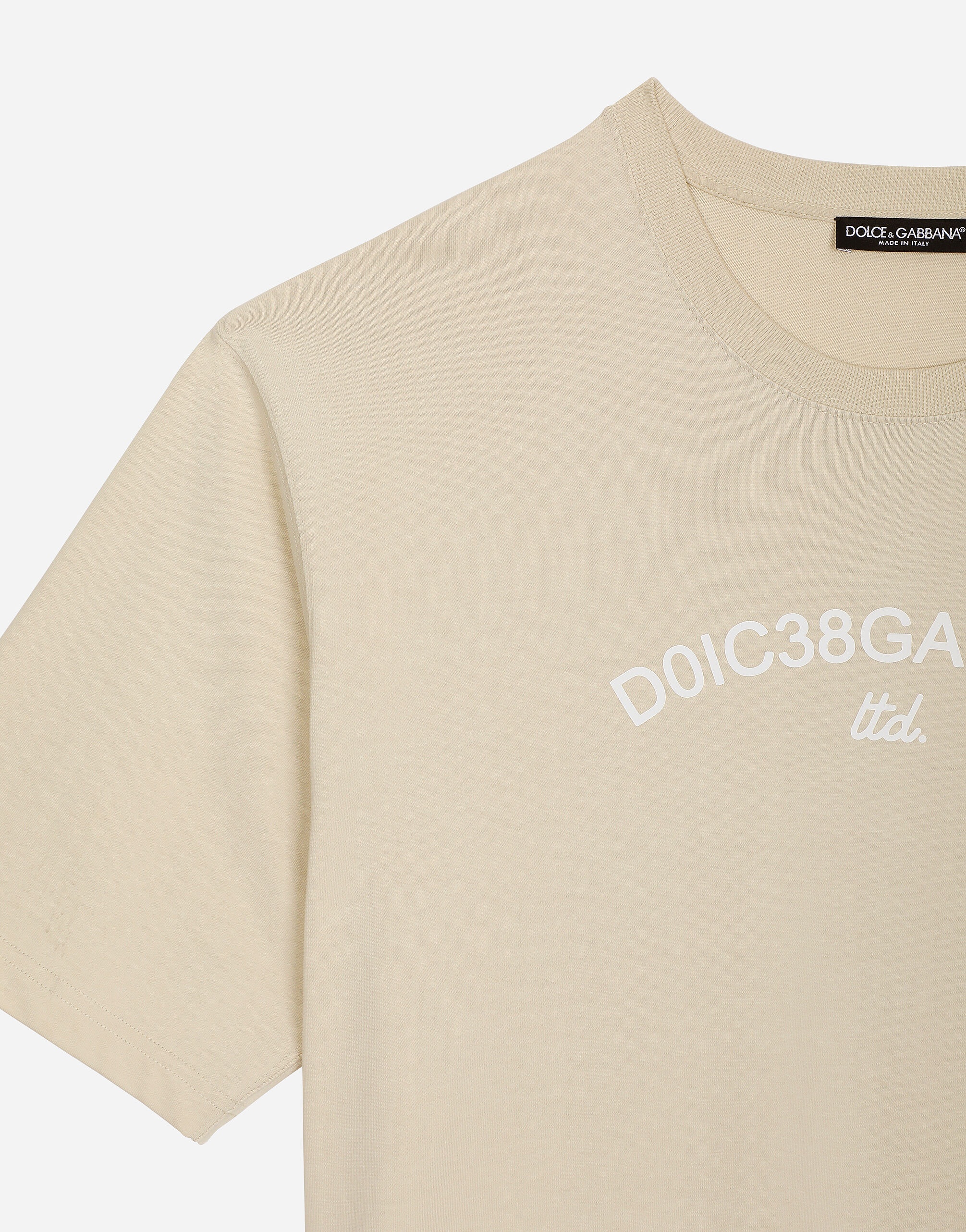 Cotton T-shirt with Dolce&Gabbana logo - 4