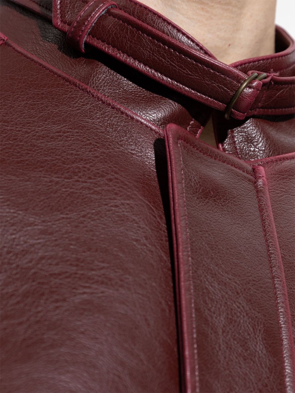 faux-leather jacket - 5