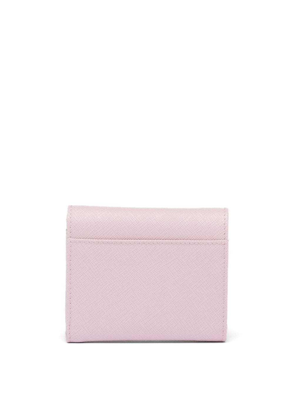 triangle-logo Saffiano leather wallet - 2